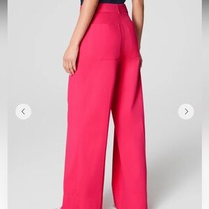 SPANXsupersmooth™ Stretch Twill  Wide-Leg Pants - RED